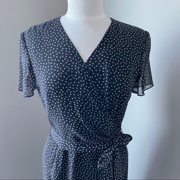 Talbots Dresses & Skirts - Vintage Talbots Pure Silk Dress Lined Black w/ Beige Polka Dot Size 10